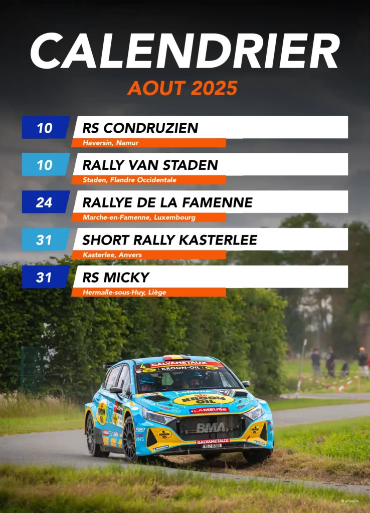 Calendrier - Saison 2025