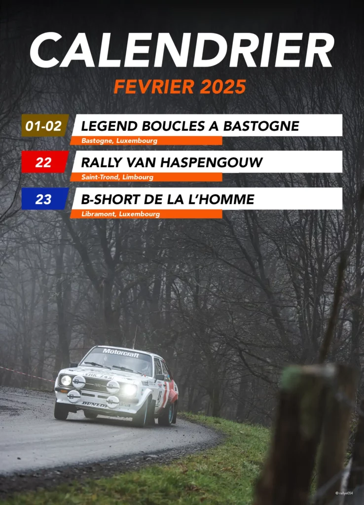 Calendrier - Saison 2025